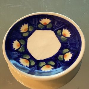 Polish Pottery Tiny Trinket/Ring Dish